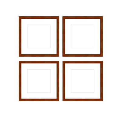 Gallery Wall - The Quads #Q202 Darby / Umber Gallery Walls Made Easy