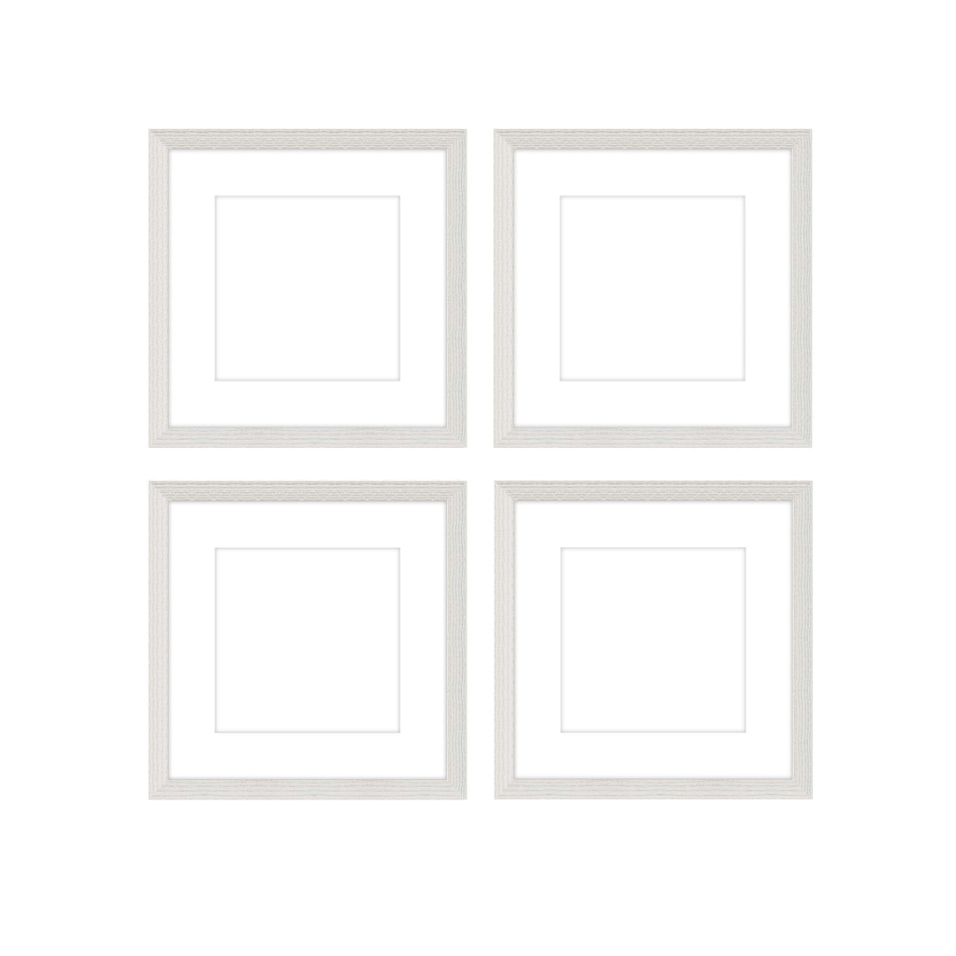 Gallery Wall - The Quads #Q202 Darby / White Wash Gallery Walls Made Easy