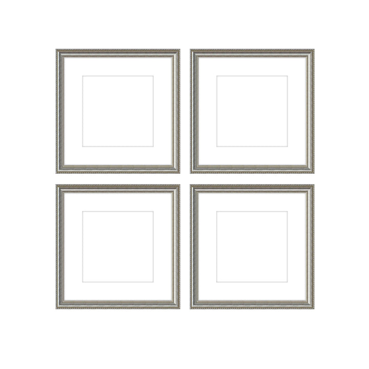 Gallery Wall - The Quads #Q202 Graysen / Silver Satin Gallery Walls Made Easy