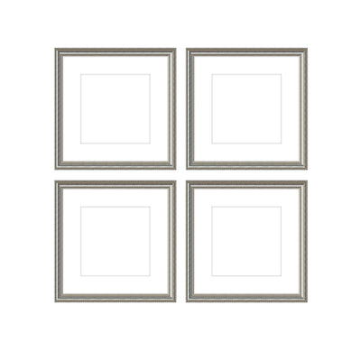 Gallery Wall - The Quads #Q202 Graysen / Silver Satin Gallery Walls Made Easy