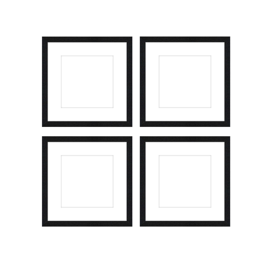 Gallery Wall - The Quads #Q202 Jensen / Black Grain Gallery Walls Made Easy