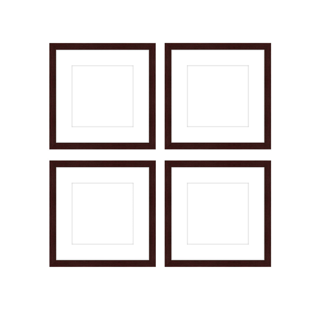 Gallery Wall - The Quads #Q202 Jensen / Merlot Gallery Walls Made Easy