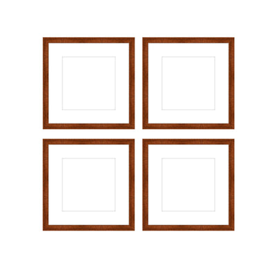 Gallery Wall - The Quads #Q202 Jensen / Russet Gallery Walls Made Easy