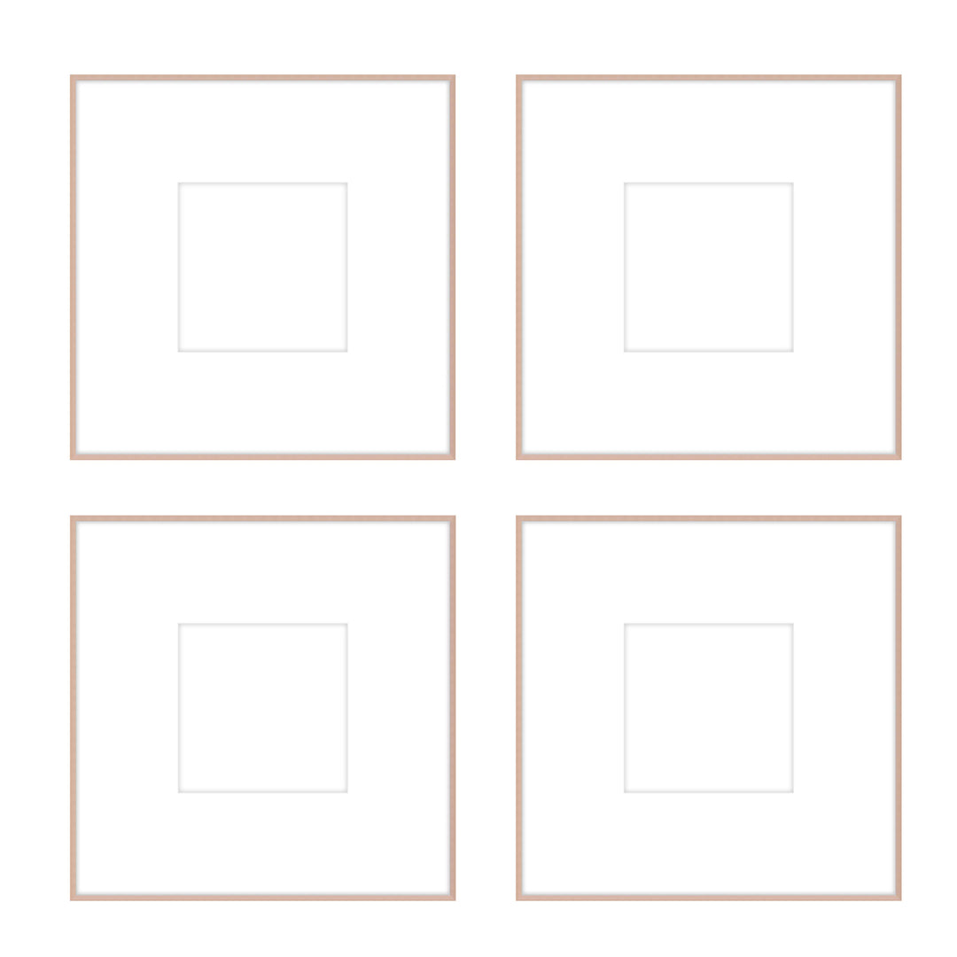 Gallery Wall - The Quads #Q203 Ashton (Flat) / Rose Gold Gallery Walls Made Easy