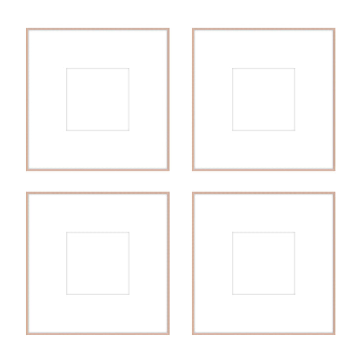 Gallery Wall - The Quads #Q203 Ashton (Flat) / Rose Gold Gallery Walls Made Easy