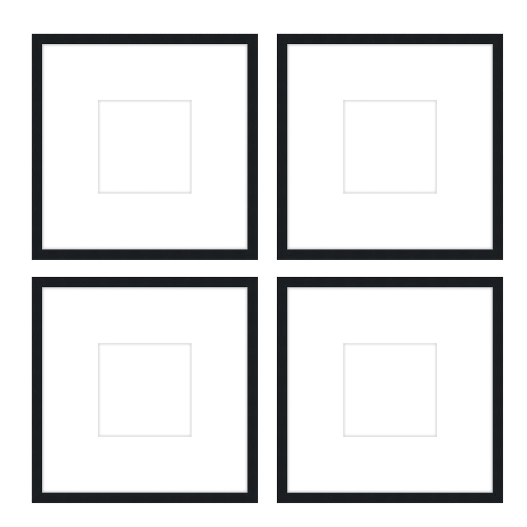 Gallery Wall - The Quads #Q203 Darby / Black Satin Gallery Walls Made Easy