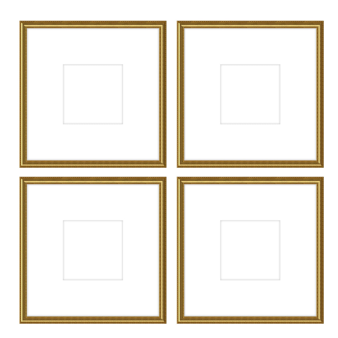 Gallery Wall - The Quads #Q203 Graysen / Gold Satin Gallery Walls Made Easy
