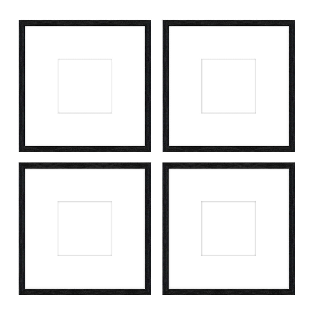 Gallery Wall - The Quads #Q203 Jensen / Black Grain Gallery Walls Made Easy