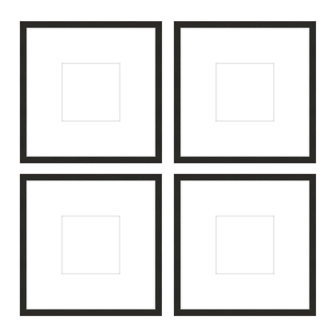 Gallery Wall - The Quads #Q203 Jensen / Coffee Gallery Walls Made Easy