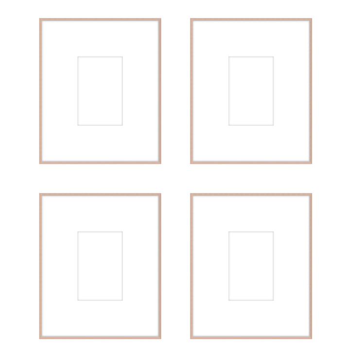 Gallery Wall -The Quads #Q204 Ashton (Flat) / Rose Gold Gallery Walls Made Easy