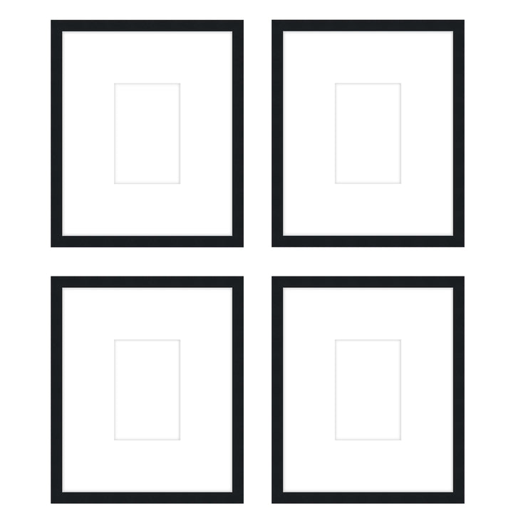 Gallery Wall -The Quads #Q204 Darby / Black Satin Gallery Walls Made Easy