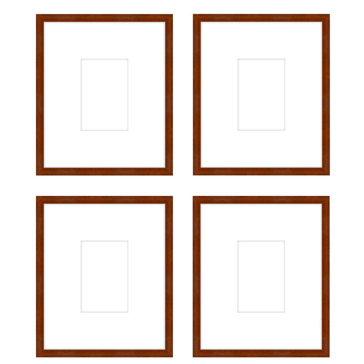 Gallery Wall -The Quads #Q204 Darby / Umber Gallery Walls Made Easy