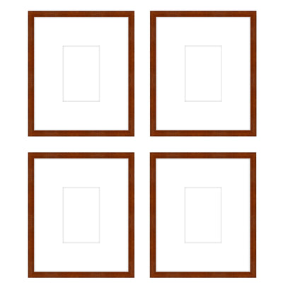 Gallery Wall -The Quads #Q204 Darby / Umber Gallery Walls Made Easy