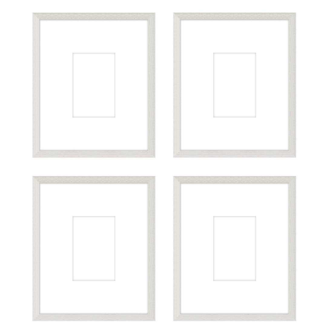 Gallery Wall -The Quads #Q204 Darby / White Wash Gallery Walls Made Easy
