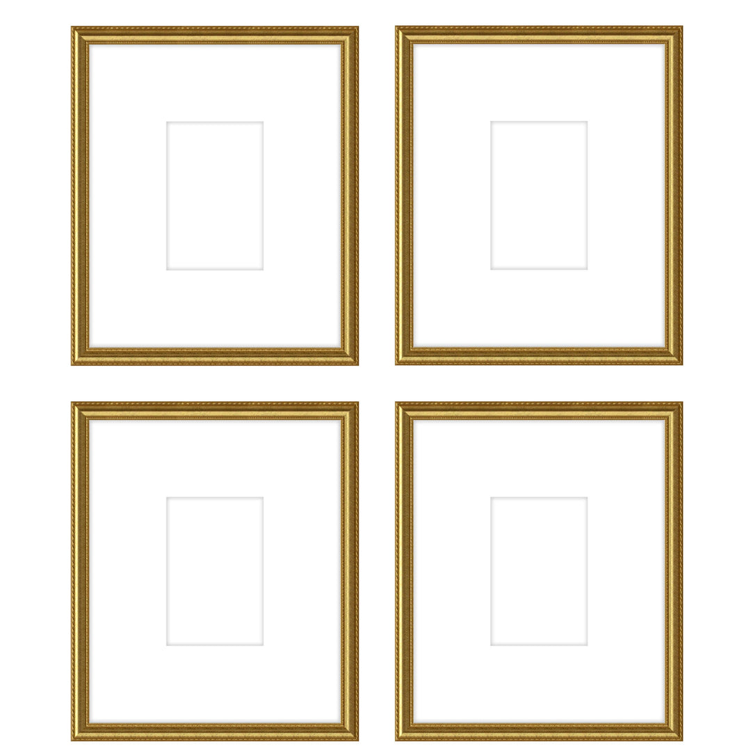 Gallery Wall -The Quads #Q204 Graysen / Gold Satin Gallery Walls Made Easy