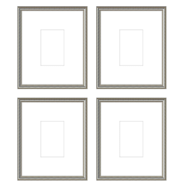 Gallery Wall -The Quads #Q204 Graysen / Silver Satin Gallery Walls Made Easy