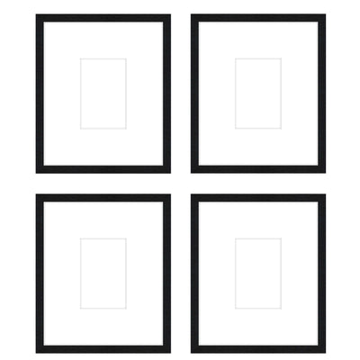 Gallery Wall -The Quads #Q204 Jensen / Black Grain Gallery Walls Made Easy