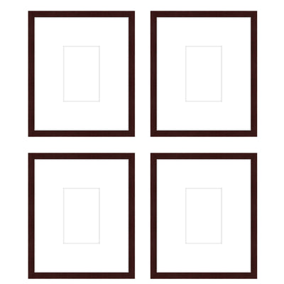 Gallery Wall -The Quads #Q204 Jensen / Merlot Gallery Walls Made Easy
