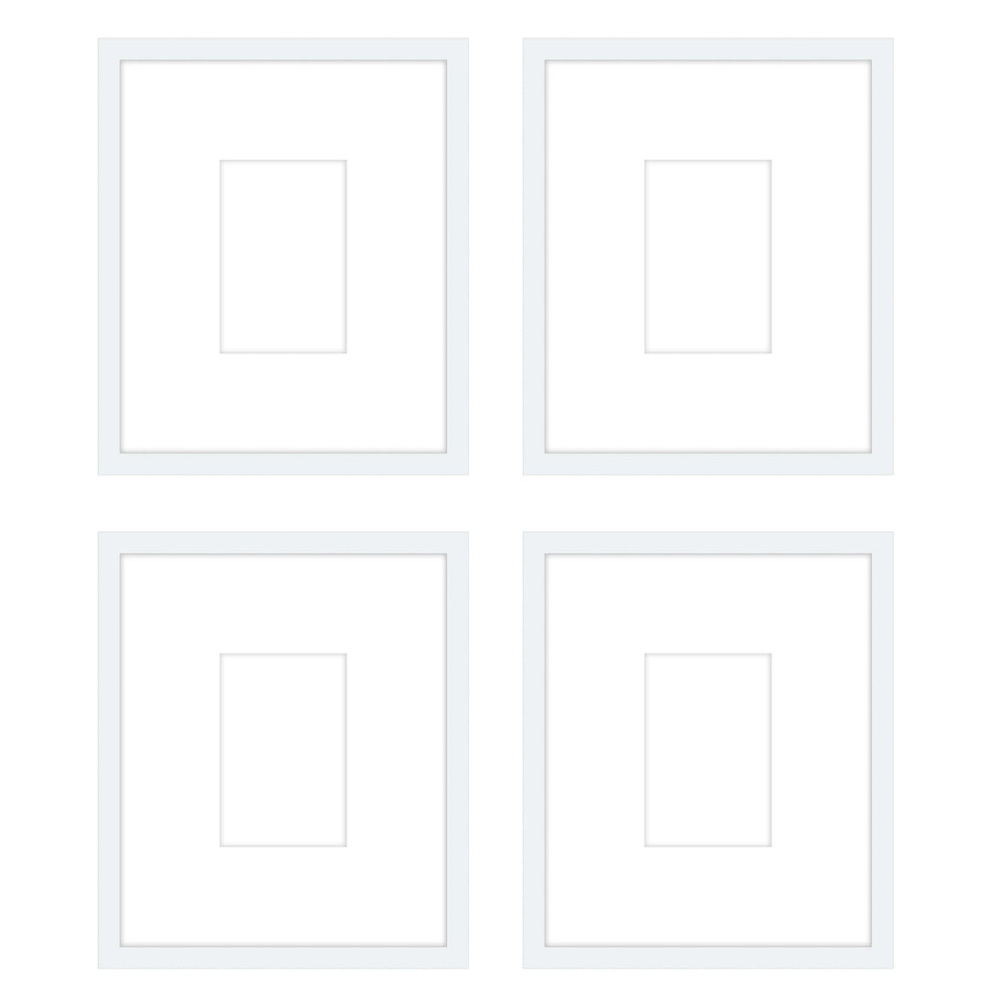 Gallery Wall -The Quads #Q204 Jensen / White Gallery Walls Made Easy
