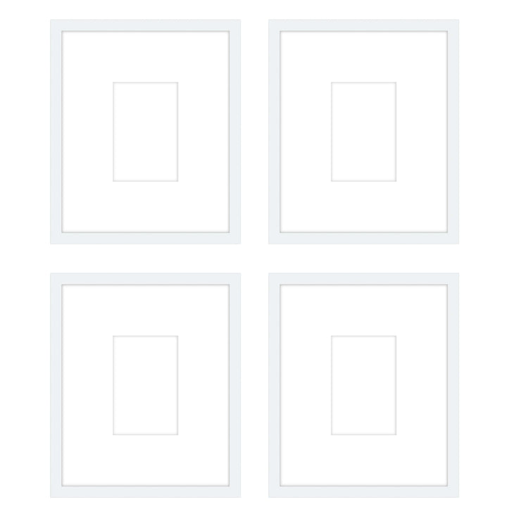 Gallery Wall -The Quads #Q204 Jensen / White Gallery Walls Made Easy
