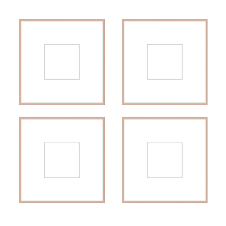 Gallery Wall - The Quads #Q205 Ashton (Flat) / Rose Gold Gallery Walls Made Easy