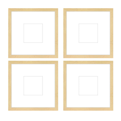 Gallery Wall - The Quads #Q205 Darby / Sand Gallery Walls Made Easy