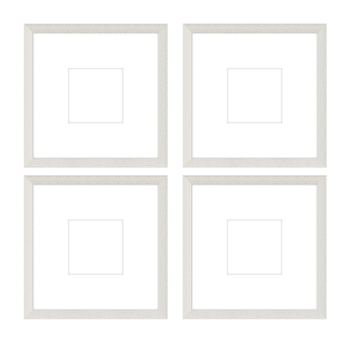 Gallery Wall - The Quads #Q205 Darby / White Wash Gallery Walls Made Easy