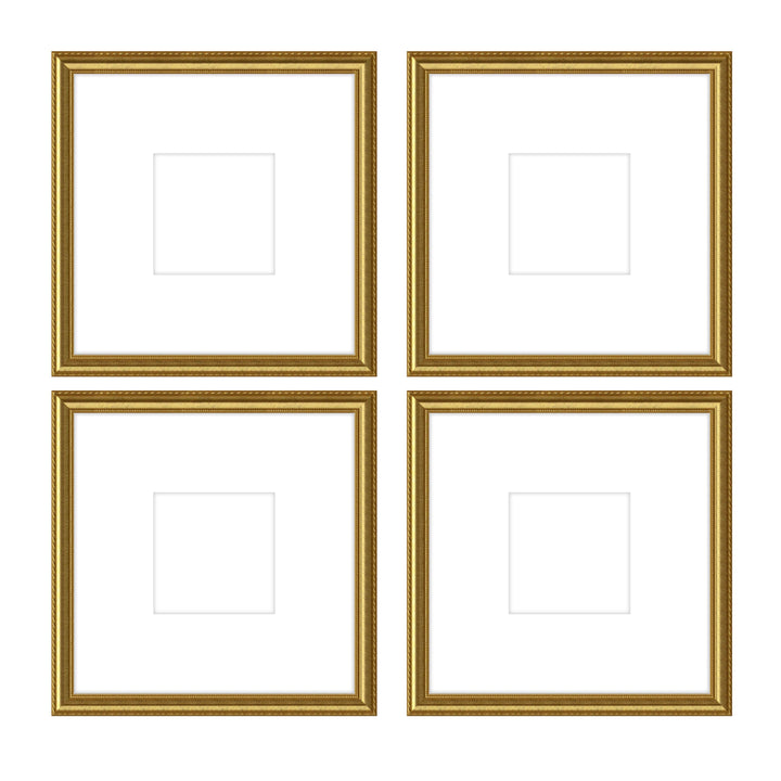 Gallery Wall - The Quads #Q205 Graysen / Gold Satin Gallery Walls Made Easy
