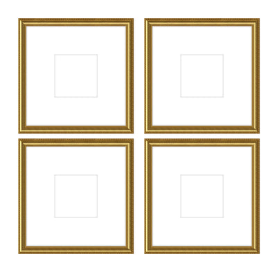 Gallery Wall - The Quads #Q205 Graysen / Gold Satin Gallery Walls Made Easy