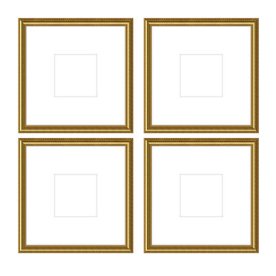 Gallery Wall - The Quads #Q205 Graysen / Gold Satin Gallery Walls Made Easy