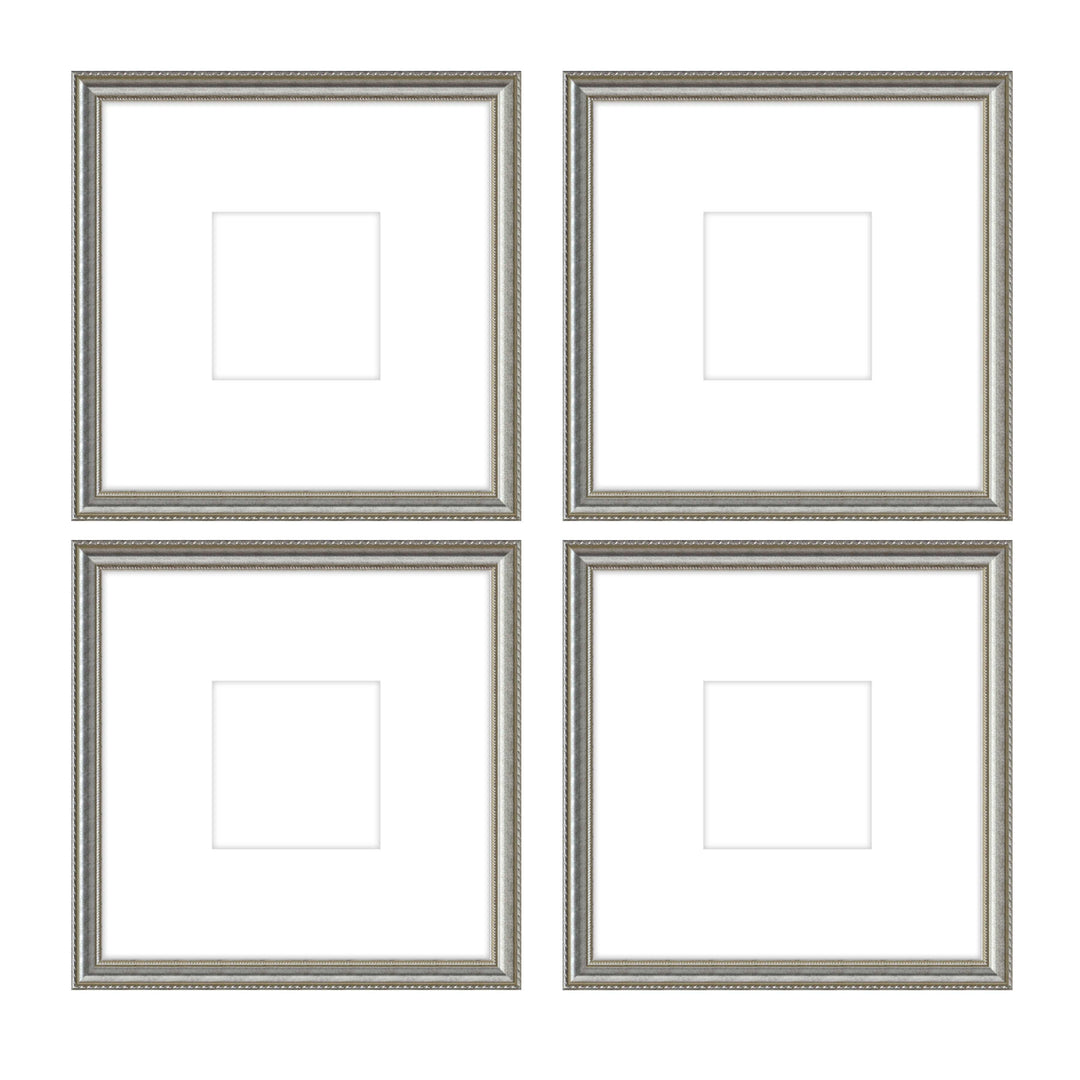 Gallery Wall - The Quads #Q205 Graysen / Silver Satin Gallery Walls Made Easy