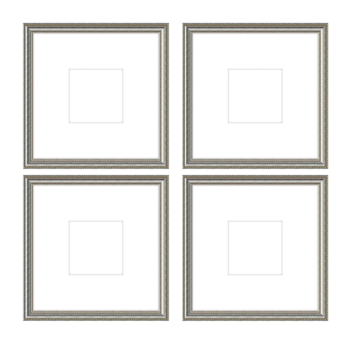 Gallery Wall - The Quads #Q205 Graysen / Silver Satin Gallery Walls Made Easy