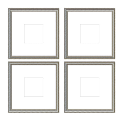 Gallery Wall - The Quads #Q205 Graysen / Silver Satin Gallery Walls Made Easy