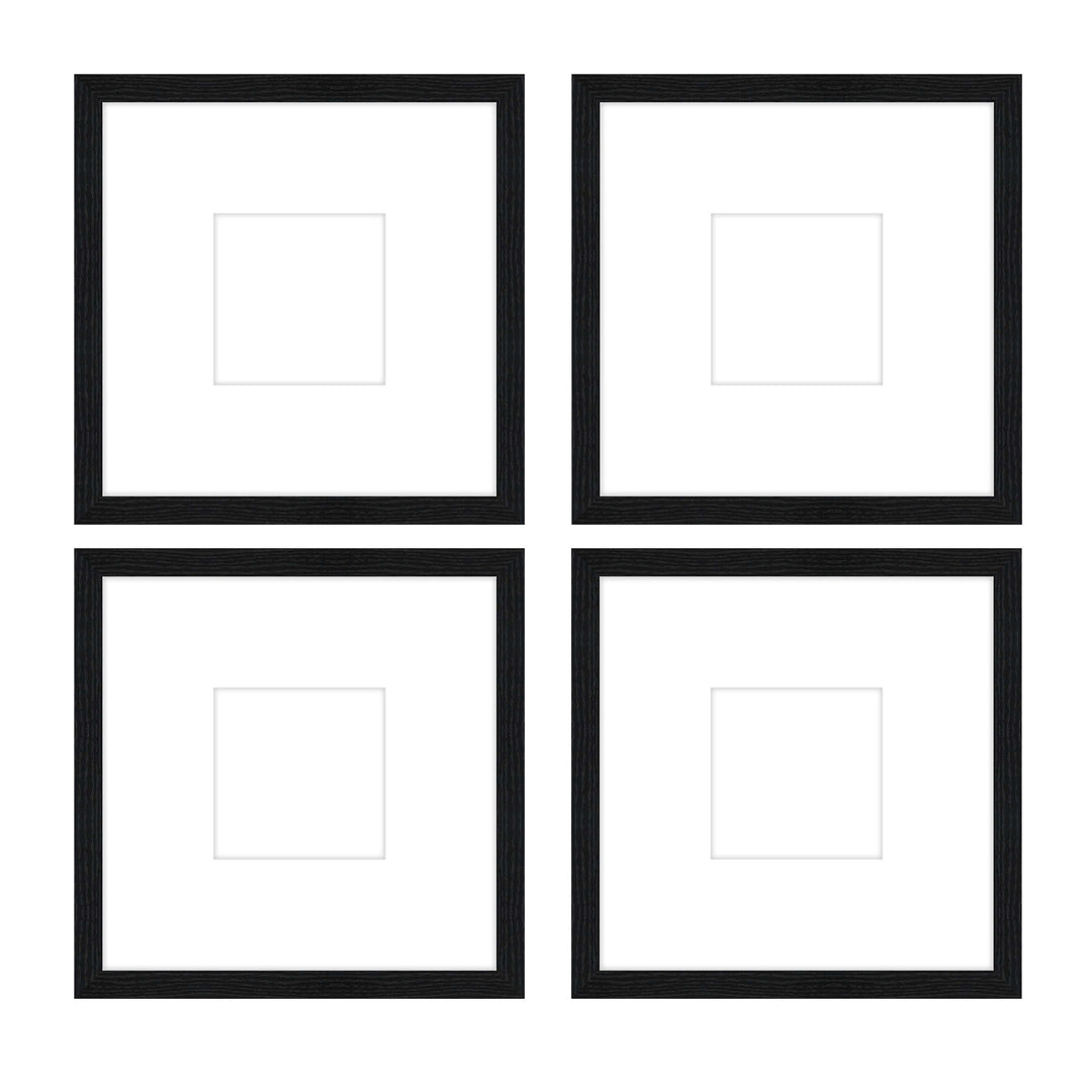 Gallery Wall - The Quads #Q205 Jensen / Black Grain Gallery Walls Made Easy