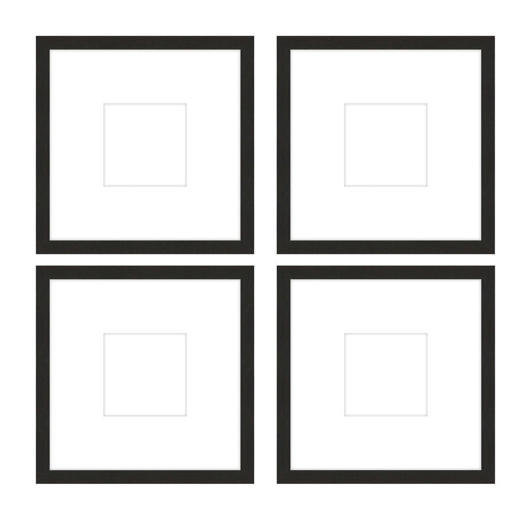 Gallery Wall - The Quads #Q205 Jensen / Coffee Gallery Walls Made Easy