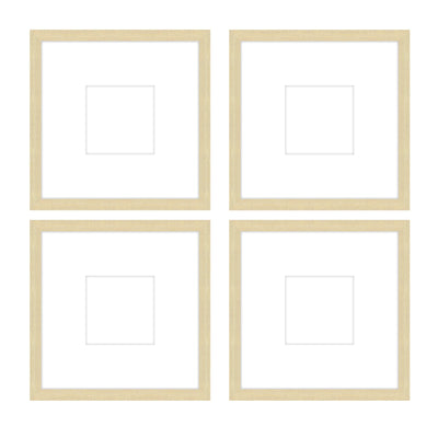 Gallery Wall - The Quads #Q205 Jensen / Wheat Gallery Walls Made Easy