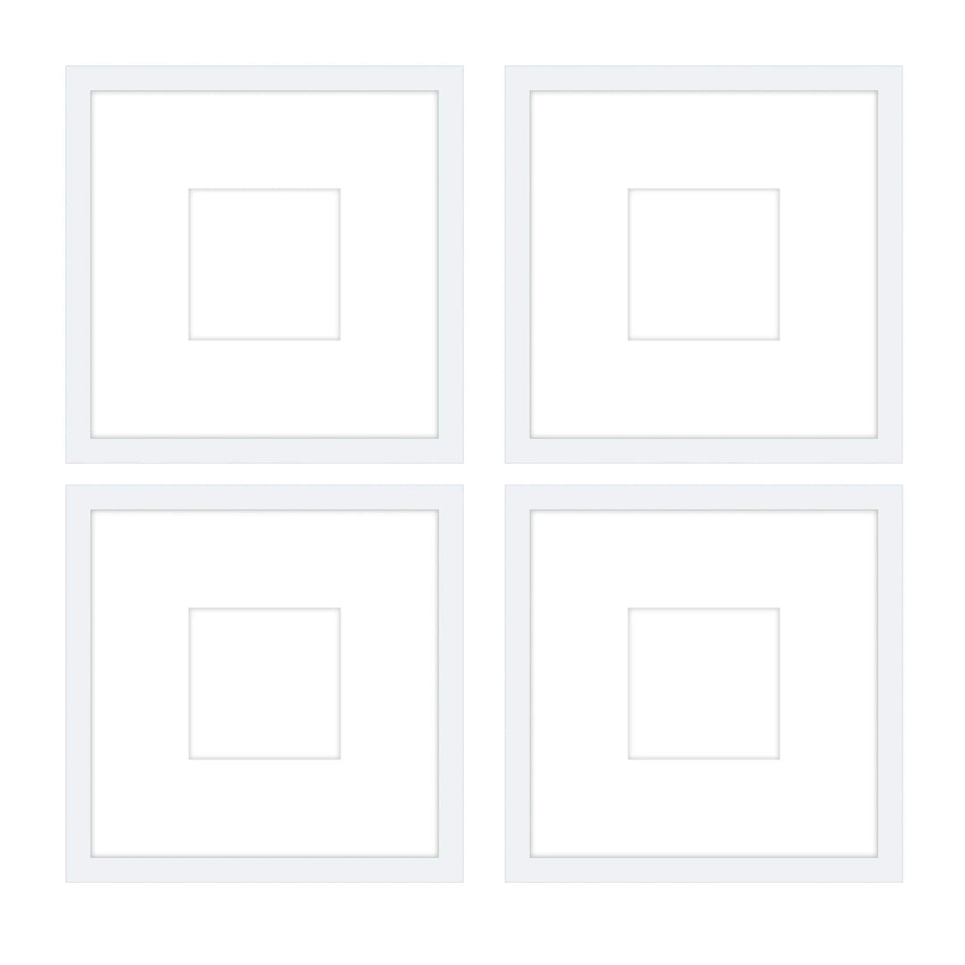 Gallery Wall - The Quads #Q205 Jensen / White Gallery Walls Made Easy