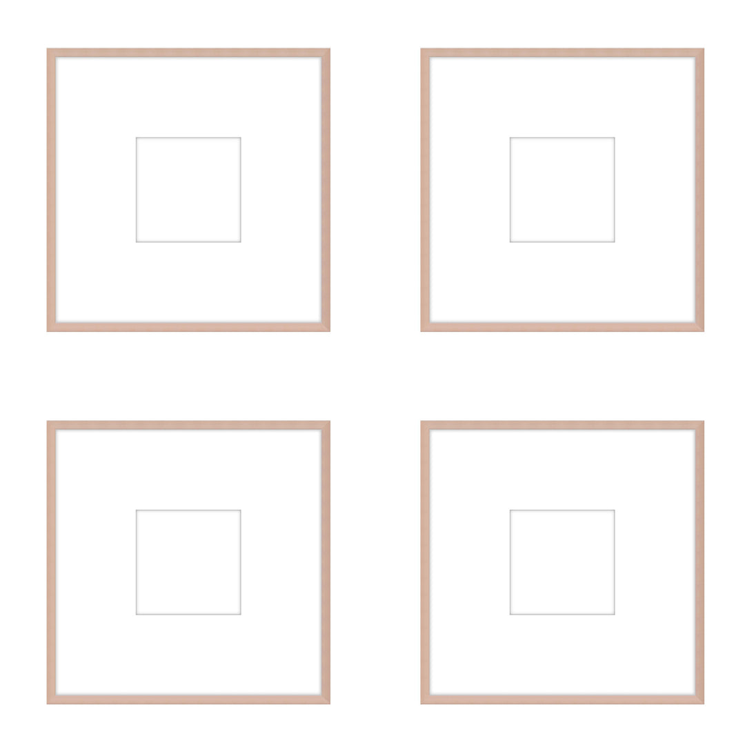 Gallery Wall - The Quads #Q206 Ashton (Flat) / Rose Gold Gallery Walls Made Easy