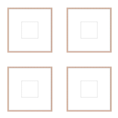 Gallery Wall - The Quads #Q206 Ashton (Flat) / Rose Gold Gallery Walls Made Easy
