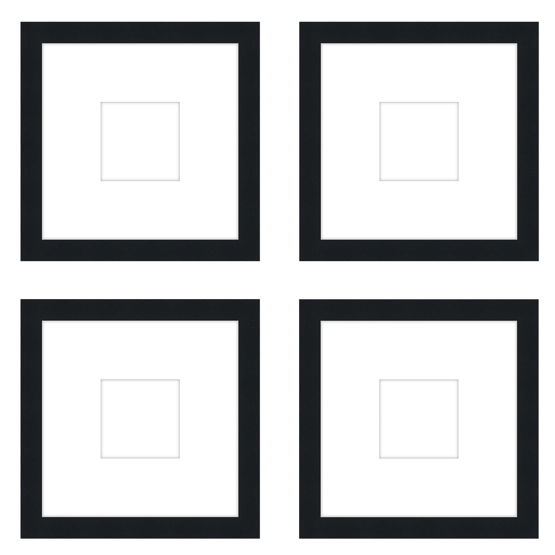 Gallery Wall - The Quads #Q206 Darby / Black Satin Gallery Walls Made Easy