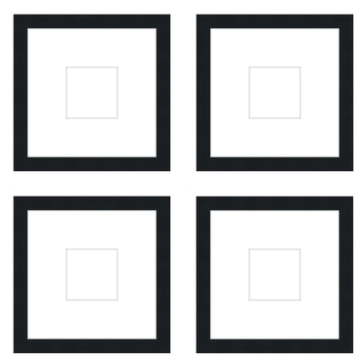 Gallery Wall - The Quads #Q206 Darby / Black Satin Gallery Walls Made Easy