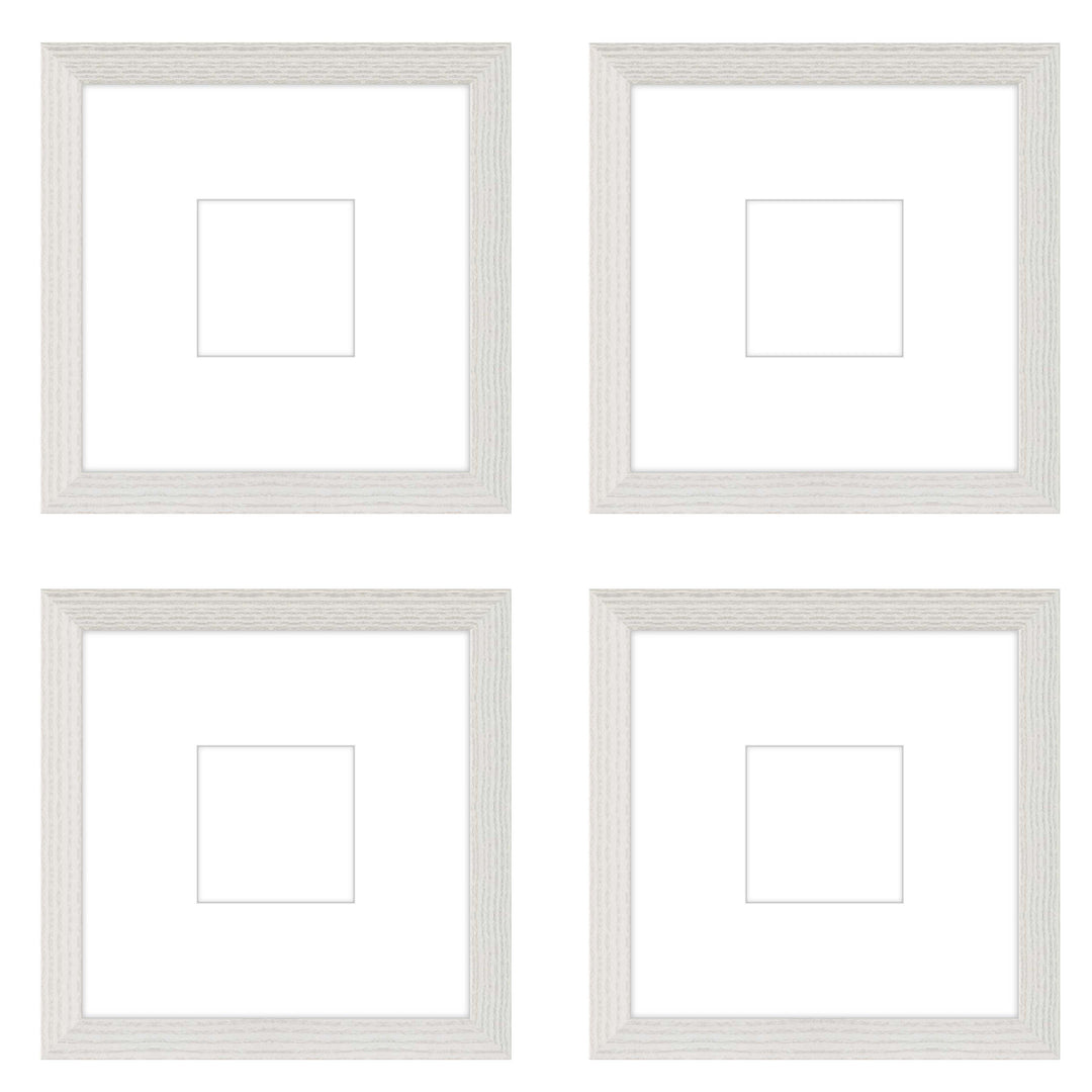 Gallery Wall - The Quads #Q206 Darby / White Wash Gallery Walls Made Easy