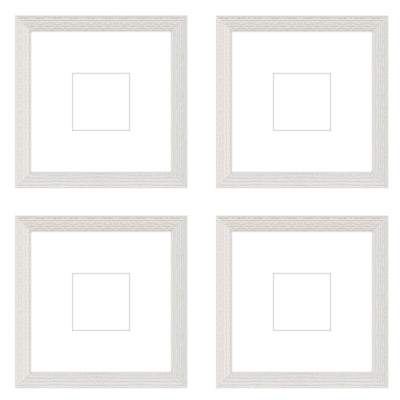 Gallery Wall - The Quads #Q206 Darby / White Wash Gallery Walls Made Easy