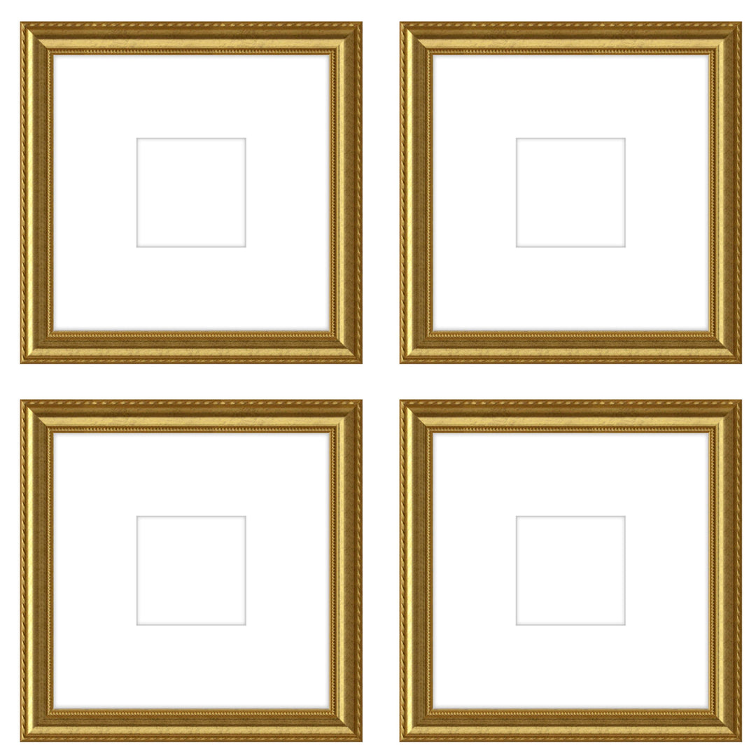 Gallery Wall - The Quads #Q206 Graysen / Gold Satin Gallery Walls Made Easy