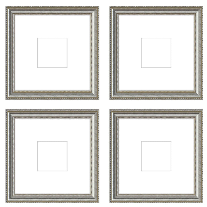 Gallery Wall - The Quads #Q206 Graysen / Silver Satin Gallery Walls Made Easy