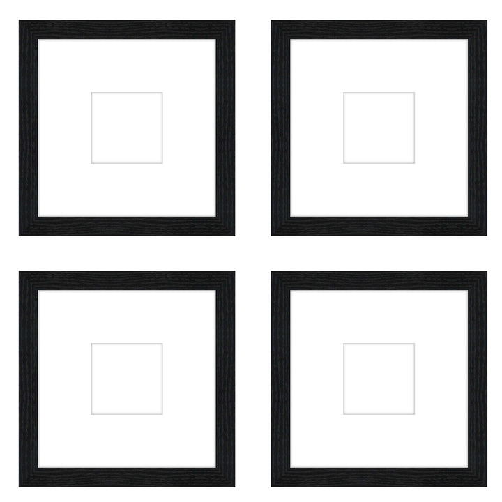 Gallery Wall - The Quads #Q206 Jensen / Black Grain Gallery Walls Made Easy