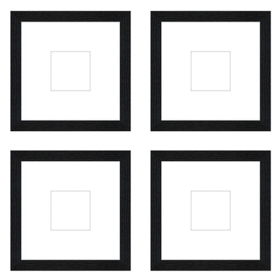 Gallery Wall - The Quads #Q206 Jensen / Black Grain Gallery Walls Made Easy