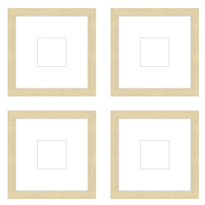 Gallery Wall - The Quads #Q206 Jensen / Wheat Gallery Walls Made Easy