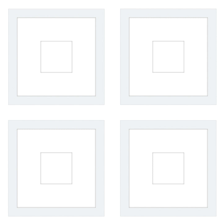 Gallery Wall - The Quads #Q206 Jensen / White Gallery Walls Made Easy