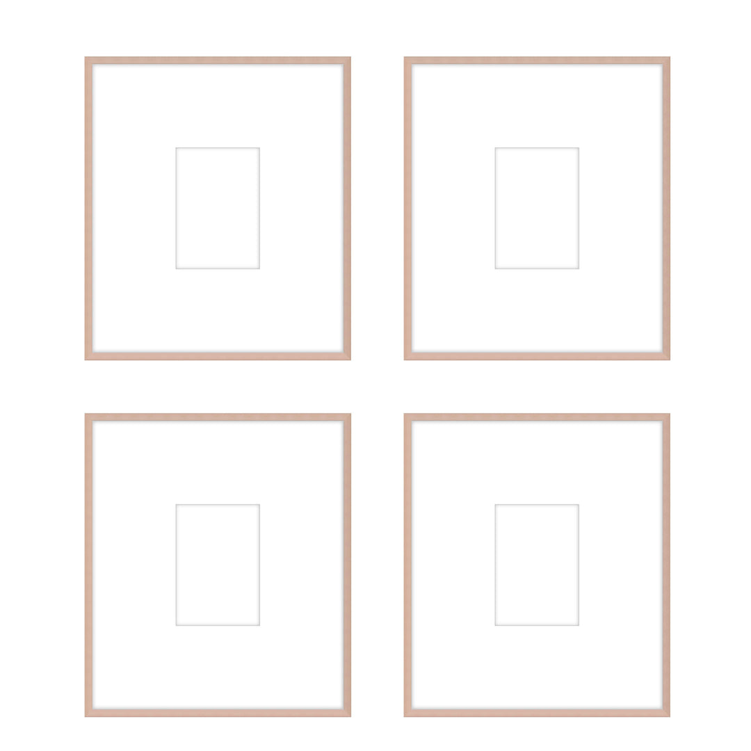 Gallery Wall - The Quads #Q207 Ashton (Flat) / Rose Gold Gallery Walls Made Easy
